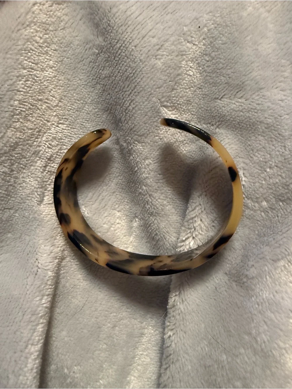 Tortoiseshell cuff bracelet